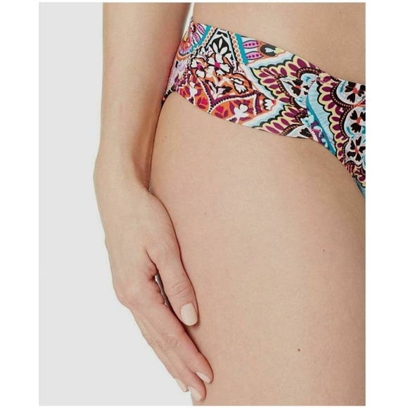 Kenneth Cole Ruched Paisley Bikini Bottom - Picture 3 of 10